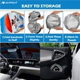 thumbnail image 3 of Car Sun Shade for Front Windshield ,AYAMAYA Cute Cartoon Car Front Window Sunshades, Foldable Cool Sun Visor Shield,UV Protection Car Sunshade Cover for Most Sedans SUV Truck, 3 of 7