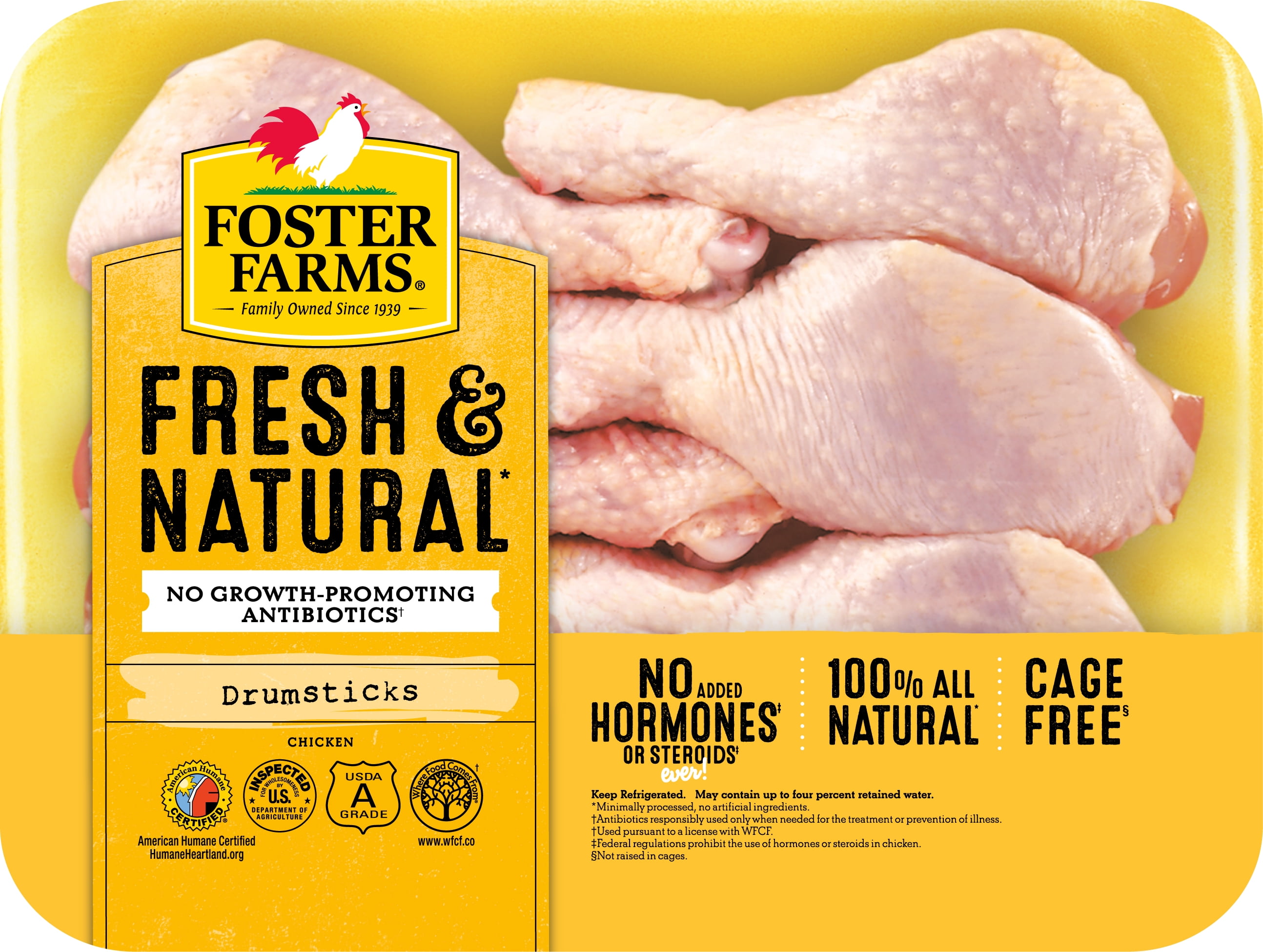 Foster Farms Chicken Drumstick , 1 2.25 lbs