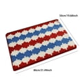 thumbnail image 2 of Clearance! Patriotic Checkered Doormat Red White Blue Geometric Entry Rug 4th Of July Independence Day Non Slip Floor Mat for Front Door Porch Mudroom Patio Summer Party Welcome Mat Cookout Decor, 2 of 6