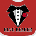 thumbnail image 4 of Inktastic Tuxedo Ring Bearer Boys Baby Bib, 4 of 4