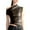 ZB Brown, variant on Camisole Tops for Women Solid Color Neck Asymmetrical Hem Slim Fit Sleeveless Vest Top Tank Tops for Women Black L