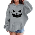 thumbnail image 6 of Mercatoo Halloween Hooded Sweatshirt for Kids Long Sleeve Pumpkin Printed Tops Boys Girls Warm Peppy Hoodie with Pocket, 6 of 6