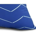 thumbnail image 2 of Simply Daisy, 18 x 18 inch, Harlequin Stripe Geometric Print Pillow, Royal Blue, 2 of 2