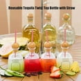 thumbnail image 2 of Tequila Twist Top Bottle - 375ml  Reusable Bottles with Straw, Empty Acrylic Liquor Cups for Tequila, Champagne, Wine and Drinks, Mini Clear Plastic Bottles for Party Favors & Wedding Decor (8), 2 of 7