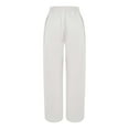 thumbnail image 4 of White Womens Sweatpants Women Summer High Waisted Cotton Linen Palazzo Pants Wide Leg Long Pant Trousers with Pocket Casual Pants Women, 4 of 5