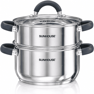 Calphalon 8 Quart Tri-Ply Stainless Steel Stock Pot with Lid and