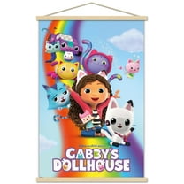 Gabby's Dollhouse - Key Art Wall Poster with Magnetic Frame, 22.375" x 34"