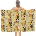 thumbnail image 6 of Yibo Watercolor Pineapples Watermelons Beach Towel, Super Absorbent Beach Blanket, Soft Plush Swim Bath Towels, 6 of 7