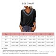 thumbnail image 5 of Leopardo Cuello En V Jersey Suelto Casual Manga Larga Top Túnica Suave De Moda Para Mujer Negro XL, 5 of 5