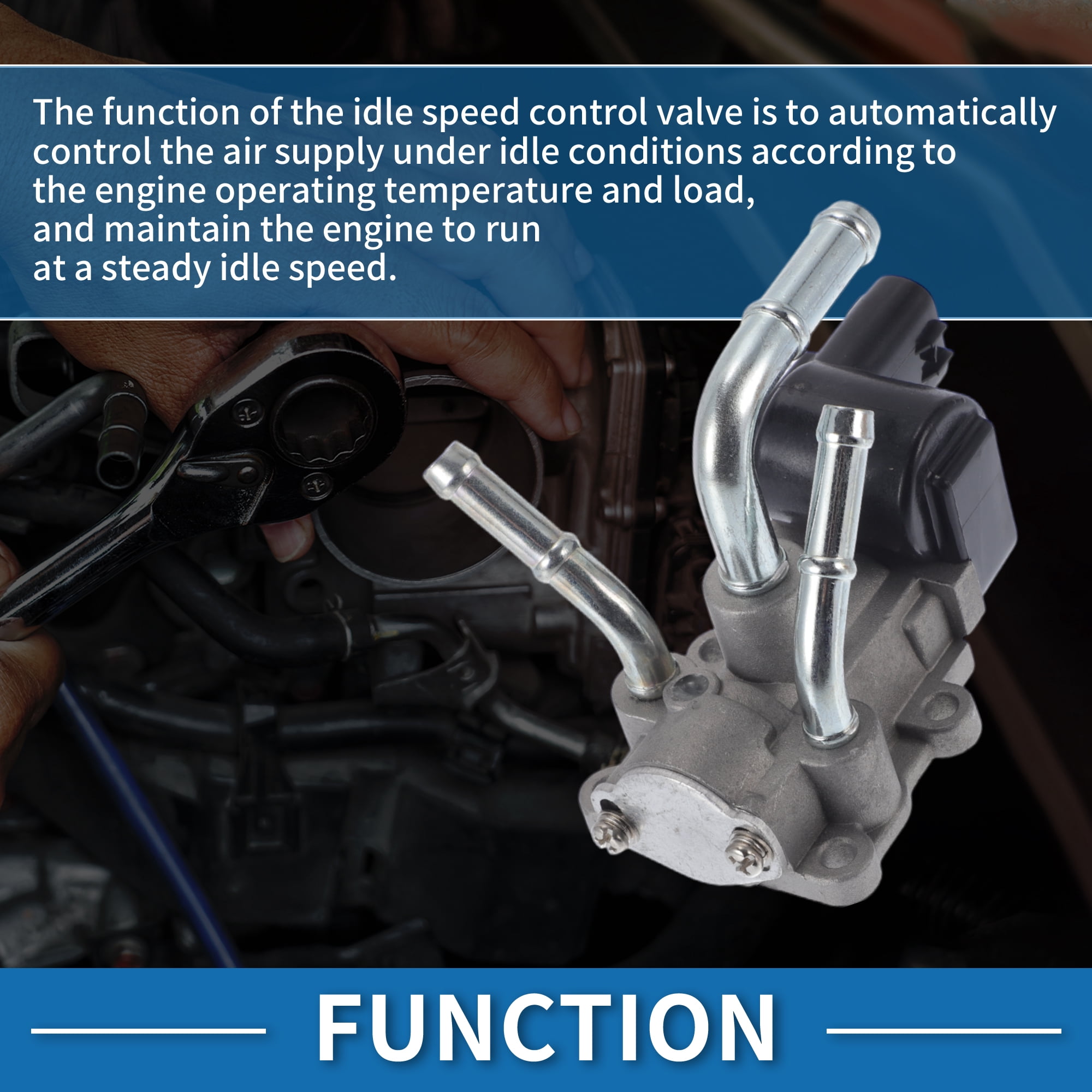 Unique Bargains Car Idle Air Control Valve for Toyota Camry 1994-1995 Replace No.222700A010 IACV Idle Motor Idle Air Control Valve for Stable Engine Operation