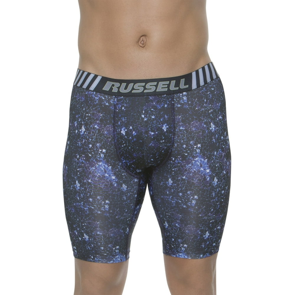 Russell Big Men's Voltage Performance Long Leg Boxer Brief, 2XL