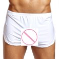 thumbnail image 5 of Men's Boxer Briefs Guy Underwear Bottoms Out Brief Short Leg Briefs Men Underwear Men Small Groomsmen D Brief Deliver by Tomorrow Autumn Mens Sexy Solid Short White S, 5 of 8