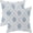 Block Print-blue Flower, variant on Spring Floral Pillow Covers 18x18 Inches Set of 2 Blue Purple Floral Throw Pillow Cover Outdoor Rustic Summer Flower Decoration Pillowcase Farmhouse Decorative Cushion Cover For Home Sofa Couch