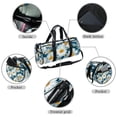thumbnail image 2 of Daisy Dance Bag with Shoe Bag, Sports Bag, Gym Bag, Yoga Bag - Size 17.7 Inches, Interior Zipper Pocket, Large Capacity, 2 of 6