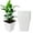 White, variant on 10 Pack Nursery Pots 1 Gallon Garden Planter Plastic Sqaure Seedling Pots White Flower Plant Container for Succulents, Seedlings, Cuttings, Transplanting, White