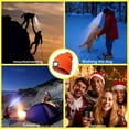 thumbnail image 5 of USB Rechargeable Knitted Beanie Hat With 4 LED Flashlight Winter Hat Headlamp Cap for Hunting Camping Unisex (Orange), 5 of 9