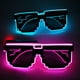 thumbnail image 3 of Gafas luminosas de mosaico, gafas de discoteca inalámbricas con luces LED, gafas de baile, gafas luminosas LED, sílabas eléctricas, 3 of 3