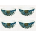 thumbnail image 1 of 222 Quinto Cuencos De Cereales Eliza Teal Paisley, Juego De 4, 1 of 2