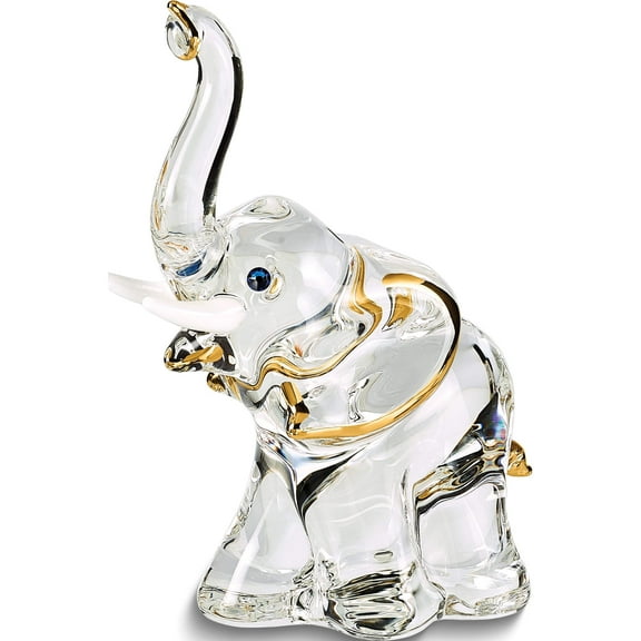 Fashion Elephant Glass Figurine (1.25 X 2) Made In China gm6728