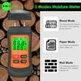 thumbnail image 3 of Medidor de humedad de madera Probador de humedad digital LCD con verde, 3 of 8