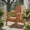Gray, variant on Oversize Folding Adirondack Chair Coffee Solid Hemlock Wood PreAssembled 330LBS for Porch Pool Deck Firepit