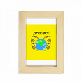 thumbnail image 1 of Protección de la tierra Escritorio de madera Arte Pintura 5x7 pies Marco de foto, 1 of 4