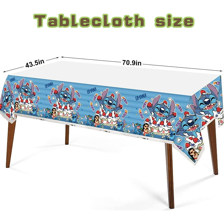 4 PCS Lilo Stitch Party Tablecloth 42.5 x 70.8 inch,Lilo Stitch Party  Tablecloth for Party Lilo Stitch Party Supplies Decorations