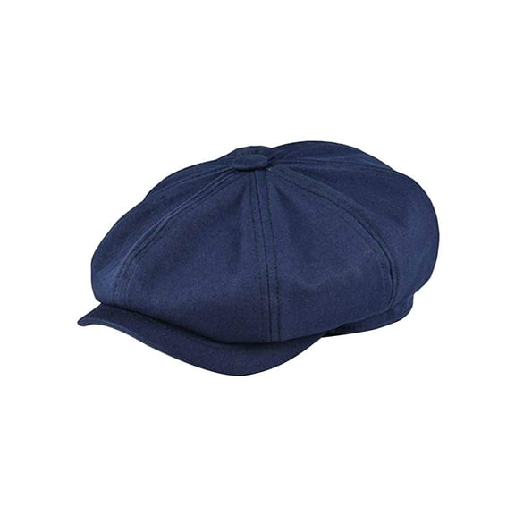 NUZYZ Beret Hat Short Brim British Style Retro Round Top Fine Texture Sun Breathable Classic Western Newsboy Hat Fashion Accessories