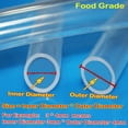 thumbnail image 6 of 1M Milk Food Grade Flexible Silicone Tube Hose Pipe Soft Rubber Translucent 6X9MM, 6 of 8