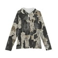 thumbnail image 6 of WTOBBY Men's Camo Print Hooded Sweatshirt, Loose Fit Casual Military Style Pullover for Outdoor Hunting, Durable Cotton Blend,Gray M, 6 of 6