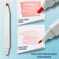 thumbnail image 2 of FZFLZDH 12 Colors Marker Highlighter For Mark Notes/Main Points/Draw Dual Tip Colored Pens For Student Stationery Office Supplier, 2 of 6