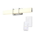 thumbnail image 1 of Globe Electric 24" Chrome Dimmable Color Adjustable LED Integrated Modern Style Vanity Light with Dimmer Remote, 1 of 9
