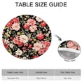 thumbnail image 6 of Pioneer Flower Floral Print Pattern Round Fitted Tablecloth with Elastic Edge,Dining Table Cover Waterproof,Outdoor Round Tablecloth for Camping,Dining,Indoor and Outdoor, 6 of 7