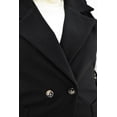 thumbnail image 4 of Abrigo diseño chaleco Roman Fashion /Tallas Extras, 2140 (Negro) negro 38, 4 of 7