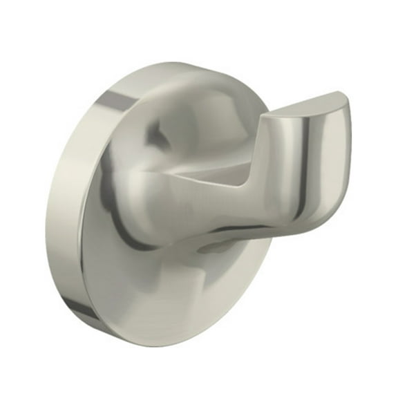 Design House Alta Bay Robe Hook for Bathroom Storage, Brushed Nickel