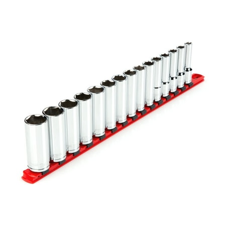 UPC: 0020209047613 | TEKTON 1/2 Inch Drive Deep 6-Point Socket Set 15-Piece (10-24 mm) | SHD92106
