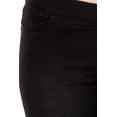 thumbnail image 6 of Women's Skinny Denim Capris Stretch Pull On Capri Jeans Inseam 21" Black Denim Size X-Large, 6 of 7