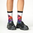 thumbnail image 4 of Rocae Watercolor Butterfly Guinea Pig for Girls Boys Crew Socks,Children's Socks, Kids Socks, Toddler Socks: Daily Wear with Kids School Uniform, 4 of 5