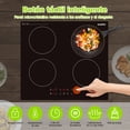 thumbnail image 2 of Parrilla de Inducción Empotrable EWTTO – 4 Quemadores Independientes, Potencia Total 4000W, Cocción Rápida con 9 Niveles + Boost, Control Táctil, Superficie de Vidrio Microcristalino, Certificada NOM, 2 of 10