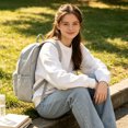 thumbnail image 5 of Lightweight Back to School Bag,Unisex Backpack,Zipper Multi-compartment,Adjustable Shoulder Strap,Everyday Carry on Travel Daypack, 5 of 7