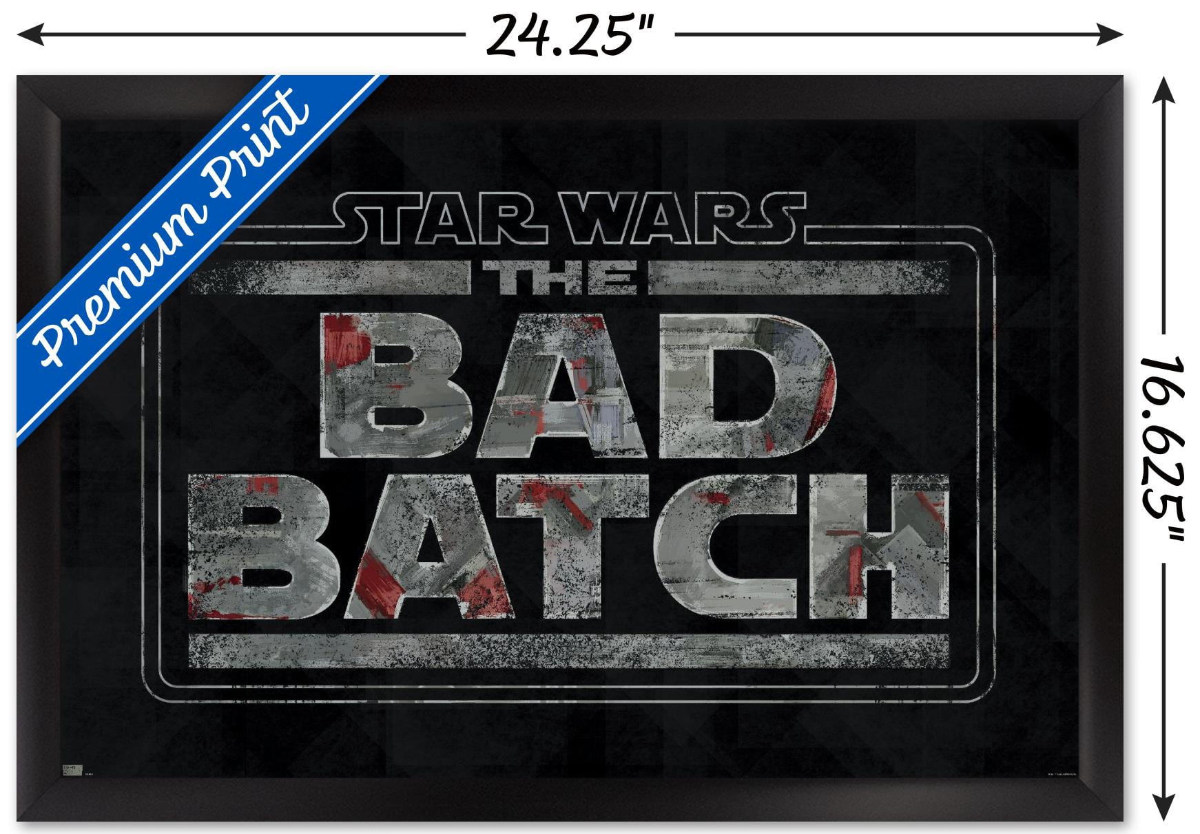 Star Wars: The Bad Batch - Logo Wall Poster, 14.725" x 22.375", Framed