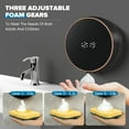 thumbnail image 2 of Automatic Soap Dispenser Bathroom: Wall Mount Rechargeable Touchless Adjustable Smart  Plastic  with Clock - Kitchen - Hand Dish Lotion Couple Kids, 2 of 8