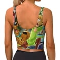 thumbnail image 3 of Lsque Scooby-Doo Printed Women'S Sports Bra, Compression, Moisture Wicking, High-Impact Sports Bra For Women,Supportive sports bra-Small, 3 of 9