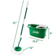 Libman Tornado Spin Mop All-in-One Floor Cleaning Kit with Advanced Microfiber Head