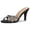 Black, variant on BLISSFUL STEP Women's Rhines Decor Stiletto High Heel Mule Sandals Beige 9