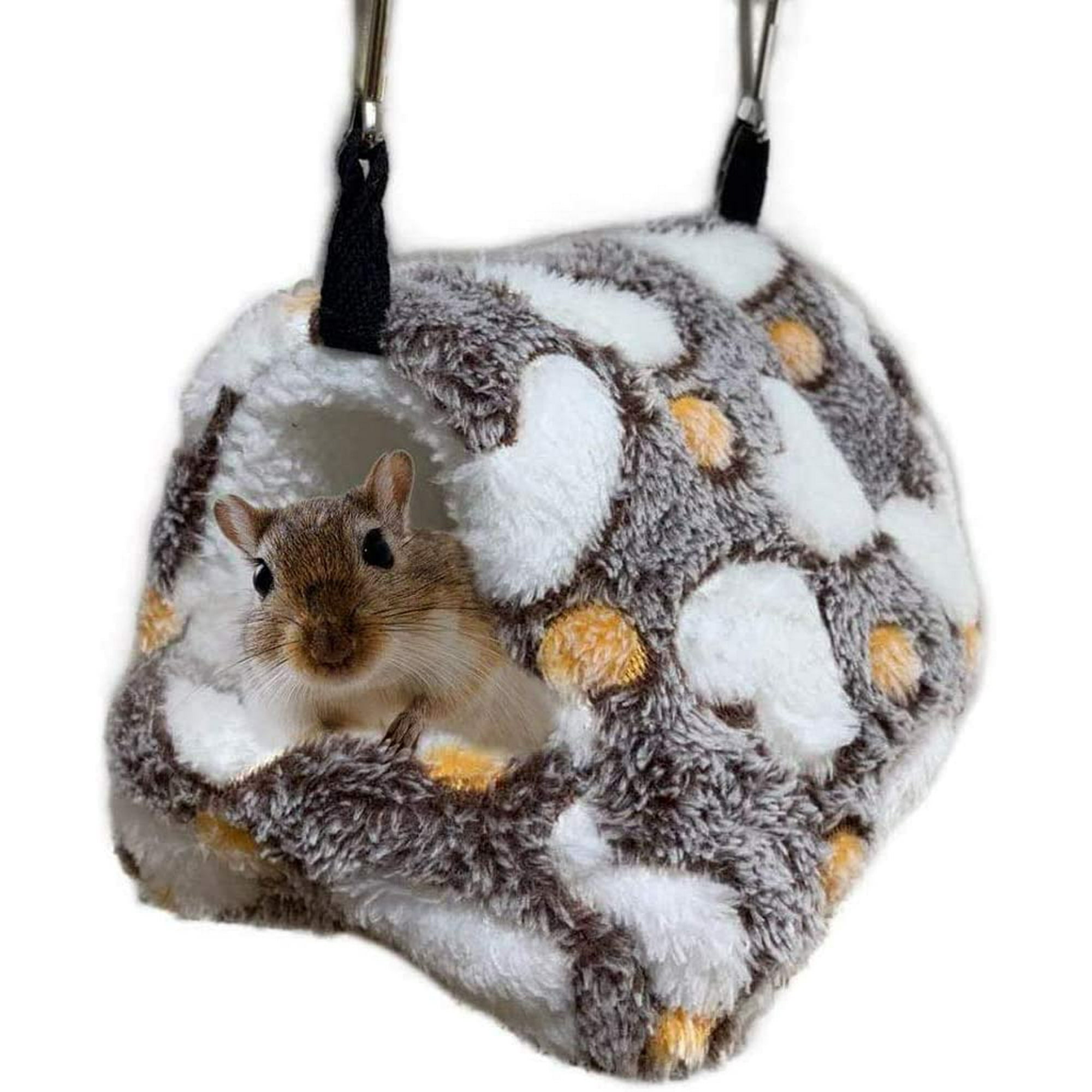 Hamster Hammock Cage, Small Animal Plush Hanging Bed, Guinea Pig Nest  Bedding, Squirrel Hedgehog Gerbils Winter Warm Soft Sleep Cute House (22 x  21 cm) | Walmart Canada