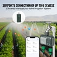 thumbnail image 3 of VEVOR WiFi Sprinkler Timer 2 Outlets Smart Hose Faucet Water Timer Bluetooth, 3 of 9