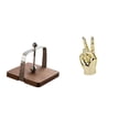 thumbnail image 1 of Servilletero de café, escultura, dispensador de pañuelos, organizador de madera, estante de gestos, estatua creativa de dedos para cocina, oficina, sa, 1 of 8