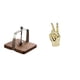 thumbnail image 1 of Servilletero de café, escultura, dispensador de pañuelos, organizador de madera, estante de gestos, estatua creativa de dedos para cocina, oficina, sa, 1 of 8