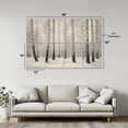thumbnail image 2 of Rustic Farmhouse 8 Pack Art Acoustic Panels Sound Absorbing Beautiful winter birch grove black white forest Decorative Soundproof Wall Panels Self Adhesive for Nursery Game Room Bedroom 48"x32", 2 of 7